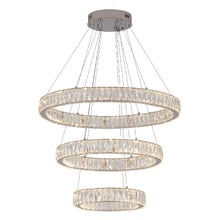 Wesar Iron & Crystal LED 3 Light Pendant